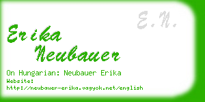 erika neubauer business card